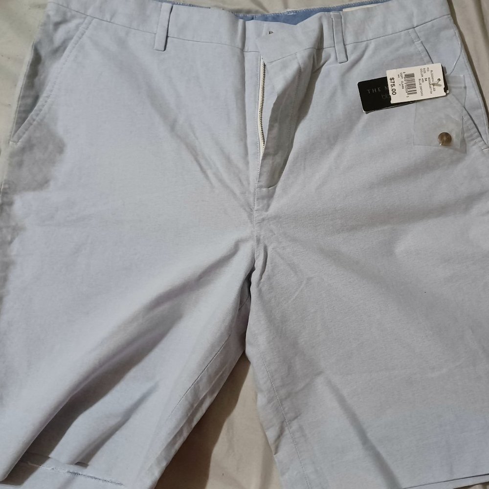 Men's Blue Oxford Shorts